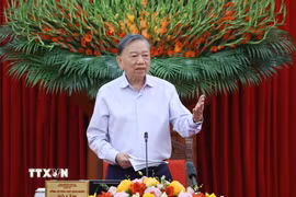 Tổng Bí thư, Chủ tịch nước Tô Lâm phát biểu. (Ảnh: Thống Nhất/TTXVN)