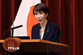 Thủ tướng Nhật Bản Sanae Takaichi. (Ảnh: THX/TTXVN)
