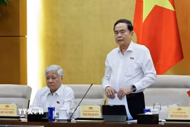 Chủ tịch Quốc hội Trần Thanh Mẫn phát biểu khai mạc Phiên họp. (Ảnh: Doãn Tấn/TTXVN)