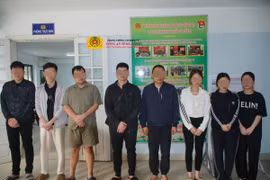 Các đối tượng lừa đảo chiếm đoạt tài sản. (Nguồn: Công an Đà Nẵng)