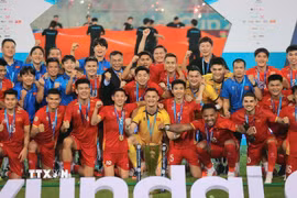 Sau ASEAN Cup, đội tuyển Việt Nam tiếp tục bước vào hành trình tại FIFA ASEAN Cup 2026. (Ảnh: Minh Quyết/TTXVN)