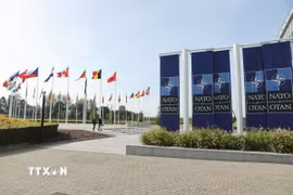Trụ sở NATO tại Brussels, Bỉ. (Ảnh: THX/TTXVN)