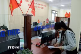 Phường 3 Bảo Lộc (Lâm Đồng) còn thiếu nhân sự trên các lĩnh vực chuyên môn như công nghệ thông tin, văn thư lưu trữ, giáo dục, y tế. (Ảnh: Nguyễn Dũng/TTXVN)