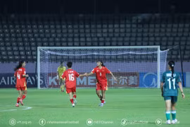 U20 nữ Việt Nam giành quyền vào tứ kết U20 nữ châu Á 2026. (Nguồn: VFF)
