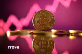Đồng tiền điện tử Bitcoin. (Ảnh: Reuters/TTXVN)