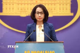 Người Phát ngôn Bộ Ngoại giao Phạm Thu Hằng. (Ảnh: An Đăng/TTXVN)
