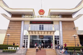 Cửa khẩu quốc tế Mộc Bài, tỉnh Tây Ninh. (Ảnh: Minh Phú/TTXVN)
