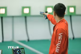 Bắn súng Việt Nam giành thêm 2 HCV tại SEA Games 33. (Ảnh: Minh Quyết/TTXVN)