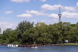 Hồ Ontario ở Toronto, Canada. (Ảnh: THX/TTXVN phát)