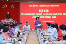 Quang cảnh họp báo. (Ảnh: Phương Hoa/TTXVN)