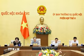 Chủ tịch Quốc hội Trần Thanh Mẫn phát biểu. (Ảnh: Doãn Tấn/TTXVN)