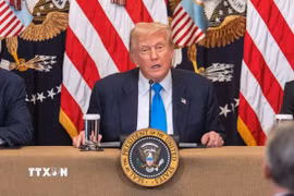 Tổng thống Mỹ Donald Trump. (Ảnh: THX/TTXVN)