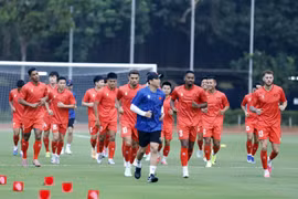 Đội tuyển Việt Nam sẵn sàng cho trận đấu với Thái Lan. (Nguồn: VFF)
