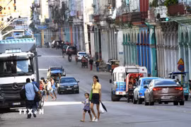 Người dân tại La Habana, Cuba. (Ảnh: THX/TTXVN phát)