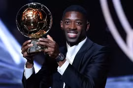 Ousmane Dembele giành danh hiệu Quả bóng Vàng 2025. (Nguồn: Getty Images)
