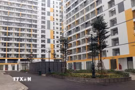 Dự án Nhà ở xã hội thuộc Dự án Khu đô thị-Dịch vụ thương mại và nhà ở công nhân Tràng Duệ. (Ảnh: Hoàng Ngọc/TTXVN)