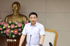 Phó Thủ tướng Nguyễn Văn Thắng phát biểu tại phiên họp. (Ảnh: Xuân Tùng/TTXVN)