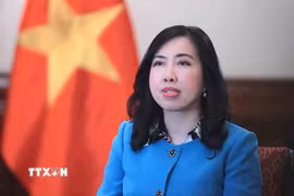 Thứ trưởng Bộ Ngoại giao Lê Thị Thu Hằng. (Ảnh: An Đăng/TTXVN)