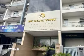 Cơ sở kinh doanh BK Dong Yang tại phường Tân Hưng, Thành phố Hồ Chí Minh. (Ảnh: TTXVN phát)