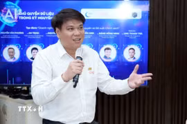 Ông Phan Phương Tùng, Giám đốc Trung tâm hỗ trợ và tư vấn chuyển đổi số Thành phố Hồ Chí Minh (DXCenter). (Ảnh: Tiến Lực/TTXVN)