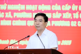 Bí thư Tỉnh ủy Thanh Hóa Nguyễn Doãn Anh phát biểu tại hội nghị. (Ảnh: TTXVN phát)