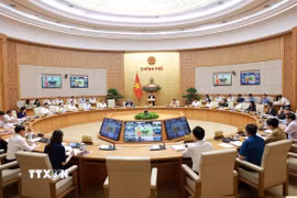 Phiên họp Chính phủ thường kỳ tháng 6 năm 2025 và Hội nghị trực tuyến Chính phủ với các địa phương. (Ảnh: Dương Giang/TTXVN)