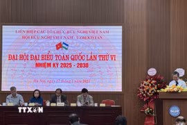 Quang cảnh Đại hội đại biểu toàn quốc lần thứ VI, nhiệm kỳ 2025-2030, Hội Hữu nghị Việt Nam-Uzbekistan. (Ảnh: Hải Ngọc/TTXVN)