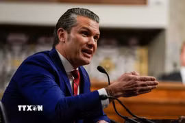 Bộ trưởng Quốc phòng Mỹ Pete Hegseth. (Ảnh: Reuters/TTXVN)