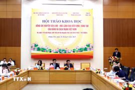 Quang cảnh Hội thảo. (Ảnh: Đinh Văn Nhiều/TTXVN)