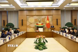 Chủ tịch Quốc hội Trần Thanh Mẫn phát biểu. (Ảnh: Doãn Tấn/TTXVN)