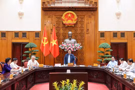 Thủ tướng Phạm Minh Chính chủ trì cuộc họp của Thường trực Chính phủ và Thường vụ Đảng ủy Chính phủ về một số nội dung quan trọng. (Nguồn: Báo Chính phủ)