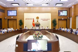 Chủ tịch Quốc hội Trần Thanh Mẫn phát biểu. (Ảnh: Doãn Tấn/TTXVN)