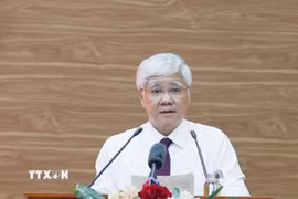 Ông Đỗ Văn Chiến, Ủy viên Bộ Chính trị, Phó Chủ tịch Thường trực Quốc hội, Trưởng đoàn kiểm tra, giám sát của Bộ Chính trị, Ban Bí thư. (Ảnh: Thống Nhất/TTXVN)