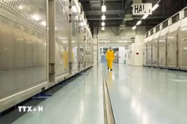 Bên trong cơ sở hạt nhân Fordow của Iran. (Ảnh: EPA/TTXVN)
