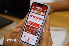 Ứng dụng VNeID. (Ảnh: Nguyễn Huy Thành/TTXVN)