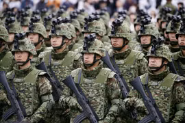 Các binh sỹ thuộc Lực lượng Phòng vệ Nhật Bản. (Nguồn: The Japan Times)