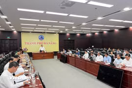 Thành phố Đà Nẵng họp rà soát công tác phòng chống bão Bualoi. (Ảnh: Thanh Phong/Vietnam+)