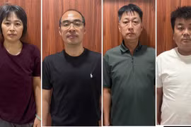 Các đối tượng quốc tịch Trung Quốc trốn truy nã tại Đà Nẵng. (Nguồn: Công an thành phố Đà Nẵng)