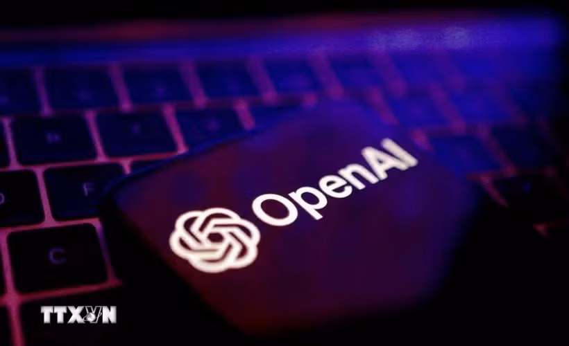 Biểu tượng của Hãng OpenAI. (Ảnh: REUTERS/TTXVN)