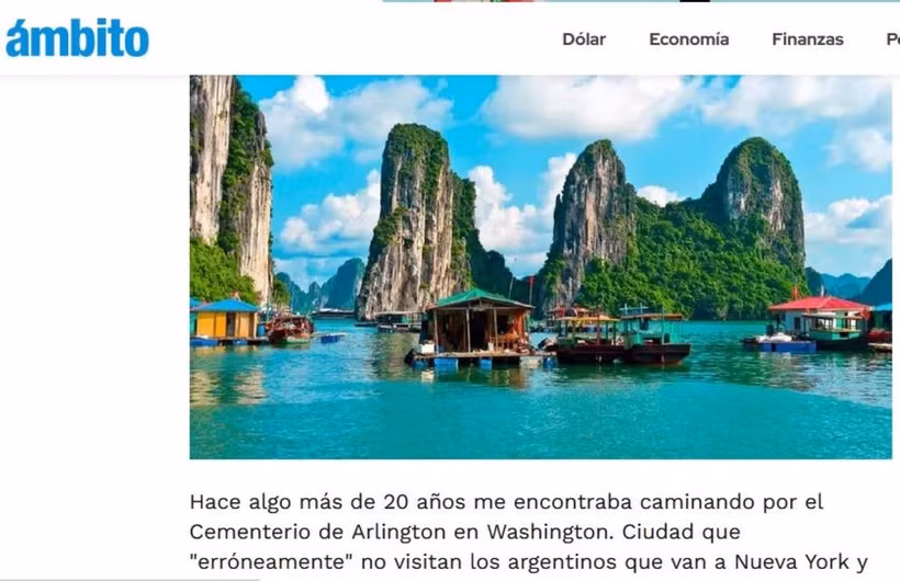 Bài viết trên tờ Ambito.