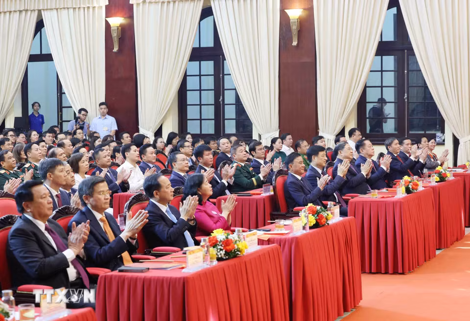 Đại biểu tham dự lễ trao giải. (Ảnh: Phương Hoa/TTXVN)