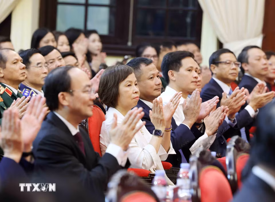 Đại biểu tham dự lễ trao giải. (Ảnh: Phương Hoa/TTXVN)