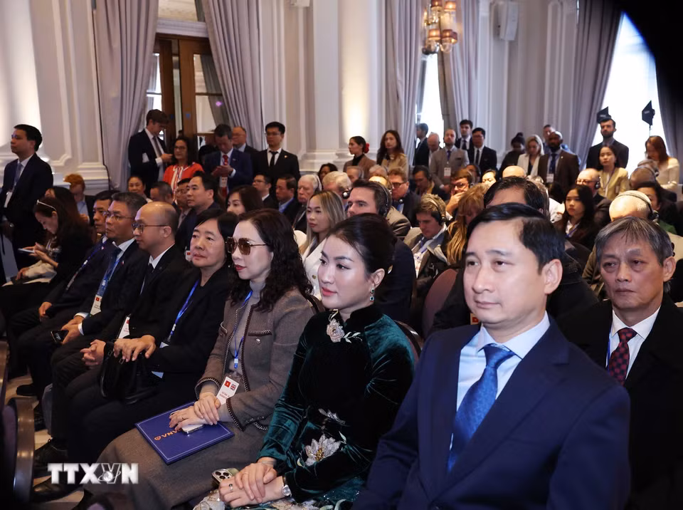Các đại biểu dự Hội nghị Kinh tế Cấp cao Việt Nam-Anh. (Ảnh: Thống Nhất/TTXVN)
