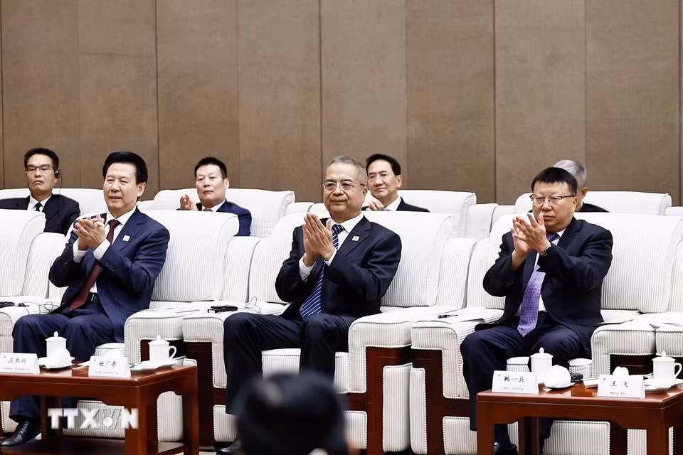 Đại biểu dự cuộc tiếp. (Ảnh: Doãn Tấn/TTXVN)