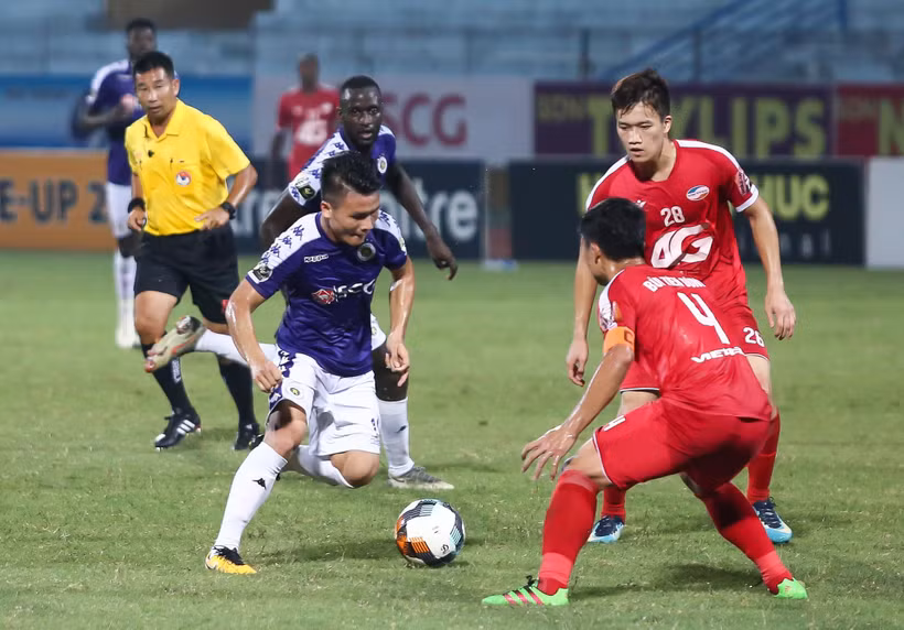 Hà Nội FC chỉ cần một chiến thắng nữa để vô địch V-League 2019. (Ảnh: Nguyên An)