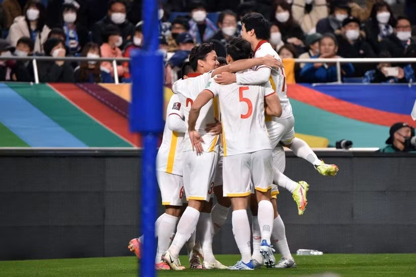 Đội tuyển Việt Nam khép lại vòng loại thứ ba World Cup 2022 bằng trận hòa 1-1 với Nhật Bản. (Ảnh: Getty Images) 