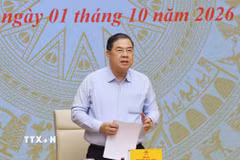 Phó Thủ tướng Thường trực Phạm Gia Túc phát biểu chỉ đạo. (Ảnh: Lâm Khánh/TTXVN)
