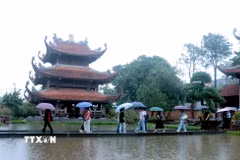 Quang cảnh chùa Nôm, xã Đại Đồng, tỉnh Hưng Yên. (Ảnh: Đinh Văn Nhiều/TTXVN)
