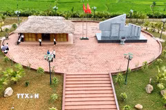 Một góc Di tích quốc gia, nơi thành lập cơ sở Đảng đầu tiên của tỉnh Thái Nguyên. (Ảnh: Hoàng Nguyên/TTXVN)