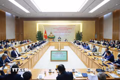 Phiên họp lần thứ nhất của Ban Chỉ đạo về phát triển kinh tế nhà nước. (Ảnh: Dương Giang/TTXVN)